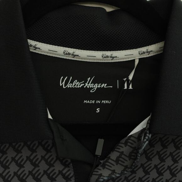 NWT Walter Hagen Mens Novelty Golf Tee Print Polo Shirt 11 Dark Gray Size S - Picture 5 of 7